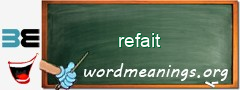 WordMeaning blackboard for refait